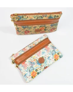 Pochette a bustina con 3 cerniere misura media art 1752 blanc