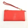 Pochette a bustina in pelle dollaro con maniglia e tracolla art 6kl07