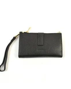 Pochette a bustina in pelle dollaro con maniglia e tracolla art 6kl01