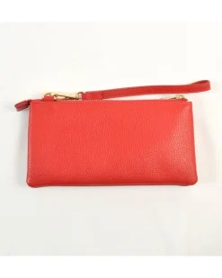 Pochette a bustina in pelle dollaro con maniglia e tracolla art 6kl07