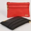 Pochette grande con 3 cerniere in pelle stampata art 1753