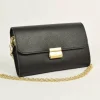 pochette in pelle grana dollaro con catena art 12883
