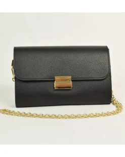 pochette in pelle grana dollaro con catena art 12883