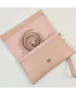 pochette in pelle liscia con tracolla e maniglia art 1739_c
