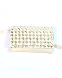 Pochette morbida intrecciata bicolore art 1719wdmet