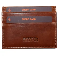 Porta carte di credito 6 fessure in pelle vacchetta art 6KT017