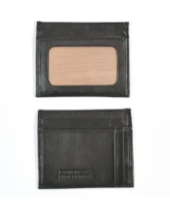 Porta carte di credito 5 fessure e 1 fessura plastificata per ID in pelle d'agnello art 1375
