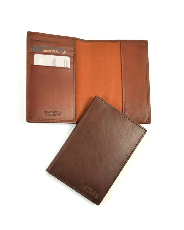 porta passaporto in pelle con taschine porta carte art 6kt6387