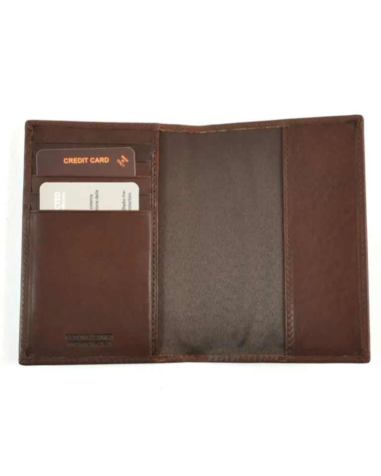 porta passaporto in pelle con taschine porta carte art 6kt6387