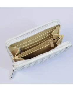 Portafoglio intrecciato bicolore metallizato art 1696wdmet