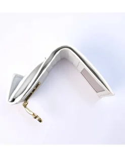Portafoglio intrecciato bicolore clip compatto con portamonete  art 1662_wdmet