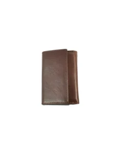 Portafoglio unisex compatto a tre ante in pelle vegetale art 6kt023