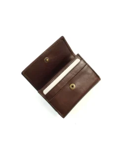 Portafoglio unisex compatto a tre ante in pelle vegetale art 6kt023