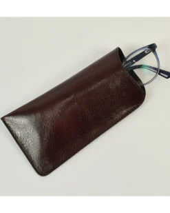 Portaocchiale unisex in pelle anticata per occhiali da sole art 1202