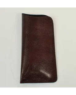 Portaocchiale unisex in pelle anticata per occhiali da sole art 1202