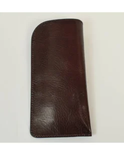 Portaocchiale unisex in pelle anticata per occhiali da sole art 1202
