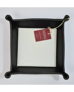 Svuotatasche in pelle quadrato piccolo cm 16 x 4 x 16