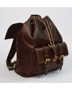 Zaino grande in pelle di vacchetta art 224565