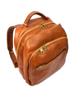 Zaino in pelle 3 scomparti e tasca davanti art 224055
