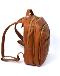 Zaino in pelle 3 scomparti e tasca davanti art 224055