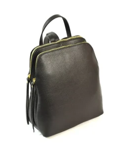 Zaino in pelle dollaro con doppia cerniera art 12864