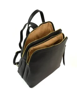 Zaino in pelle dollaro con doppia cerniera art 12864