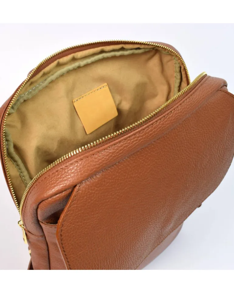 Zaino in pelle porta pc art 12872