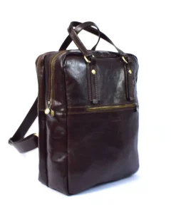 zaino in pelle unisex porta pc in pelle vacchetta finitura lucida art 17zainoxl_valu