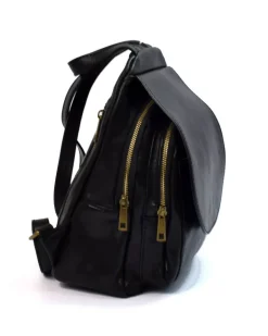 Zaino in pelle vacchetta pattina e cerniere art 12737